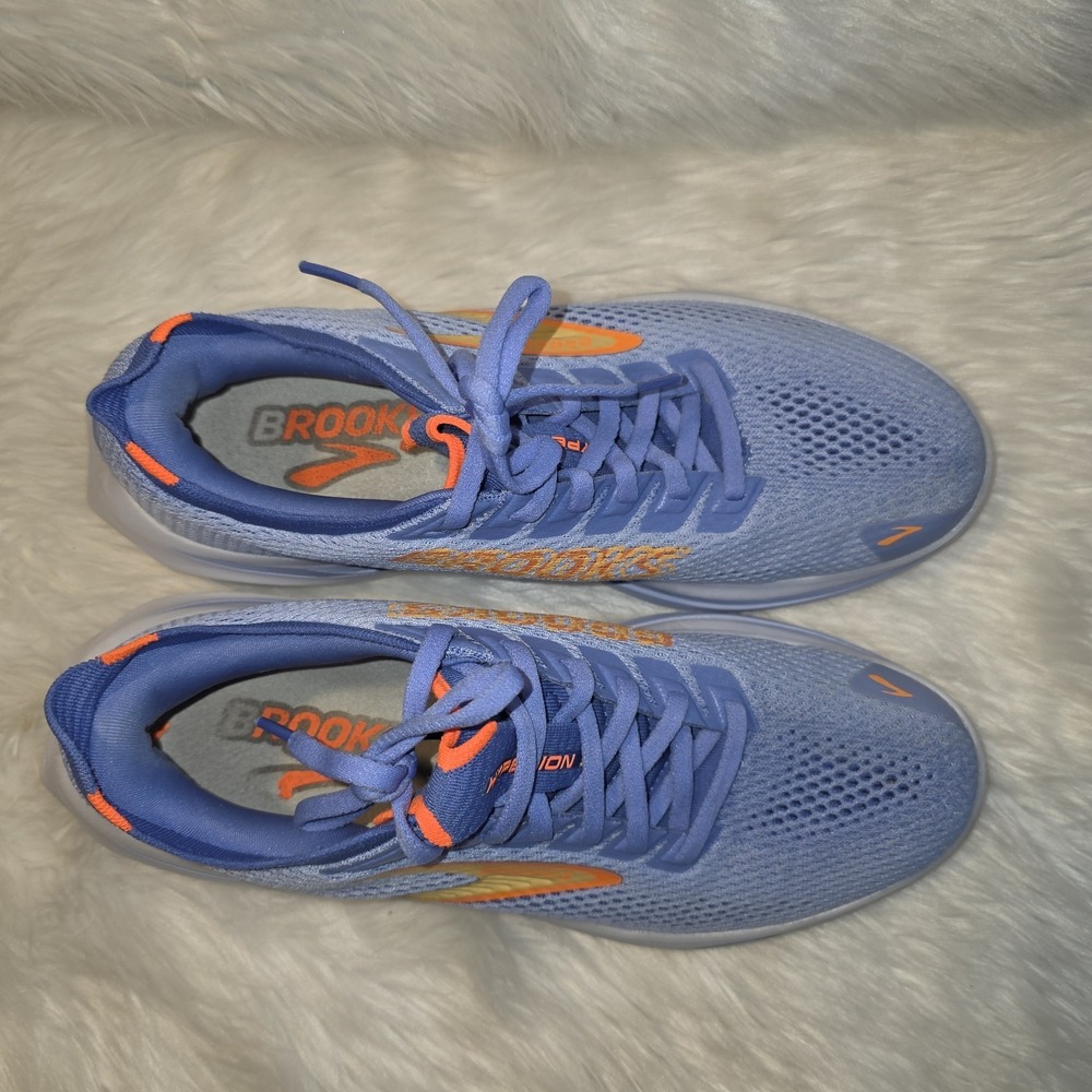 Brooks Hyperion Max Womens 9.5 B Blue Orange Running Shoes Sneakers 1204531B426 - Picture 6 of 8
